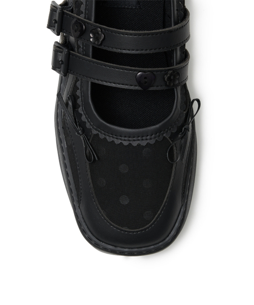 TUOMIO（トゥオミオ）の「MEMENTO PATCHWORK PLATFORM MARYJANE [BLACK]（バレエシューズ・レディース・その他・23cm/24cm/25cm）」の6枚目の写真