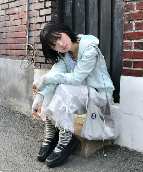 TUOMIO（トゥオミオ）の「MEMENTO PATCHWORK PLATFORM MARYJANE [BLACK]（バレエシューズ・レディース・その他・23cm/24cm/25cm）」の17枚目の写真