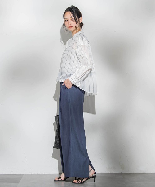 LAUTREAMONT（ロートレアモン）の「Beauty Denim パンツ≪洗濯機で洗える≫（その他パンツ・レディース・ブラック系その他/ネイビー/ベージュ・7号/9号/11号）」の15枚目の写真