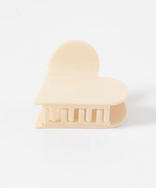 KBF（ケイビーエフ）の「ハートバンスクリップ（バレッタ/ヘアクリップ・レディース・アイボリー/ブラック・ONE）」の5枚目の写真