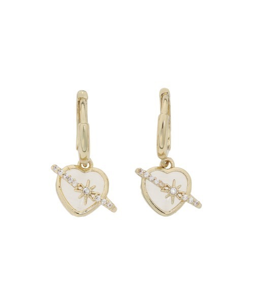 Edit Sheen（エディットシーン）の「ヴィンテージハートフープピアス（ピアス（両耳用）・レディース・ゴールド・FREE）」の5枚目の写真