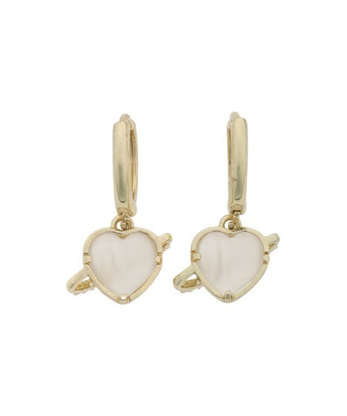 Edit Sheen（エディットシーン）の「ヴィンテージハートフープピアス（ピアス（両耳用）・レディース・ゴールド・FREE）」の6枚目の写真