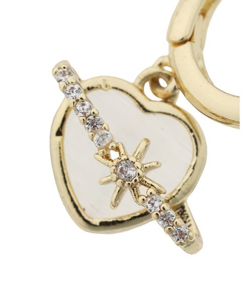 Edit Sheen（エディットシーン）の「ヴィンテージハートフープピアス（ピアス（両耳用）・レディース・ゴールド・FREE）」の7枚目の写真