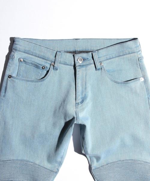 MONKEY TIME（モンキータイム）の「＜monkey time＞ デニム バイカー ジェギンスパンツ◆（デニムパンツ・メンズ・コバルトブルー・X-LARGE/MEDIUM/SMALL/LARGE）」の4枚目の写真