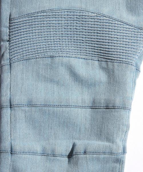 MONKEY TIME（モンキータイム）の「＜monkey time＞ デニム バイカー ジェギンスパンツ◆（デニムパンツ・メンズ・コバルトブルー・X-LARGE/MEDIUM/SMALL/LARGE）」の2枚目の写真