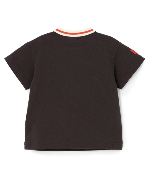 KP BOY（ケーピーボーイ）の「ハンド刺しゅう風 半袖Tシャツ（Tシャツ/カットソー・キッズ・オフホワイト/ブラック・90cm/100cm/110cm/120cm）」の3枚目の写真