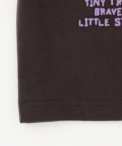 KP BOY（ケーピーボーイ）の「ハンド刺しゅう風 半袖Tシャツ（Tシャツ/カットソー・キッズ・オフホワイト/ブラック・90cm/100cm/110cm/120cm）」の7枚目の写真