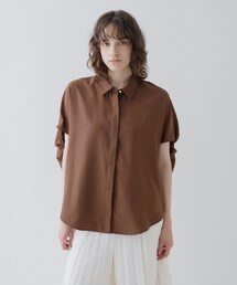 cloenc | 【接触冷感/UVカット/マシンウォッシュ】バルーンオーバーシャツ(シャツ/ブラウス)