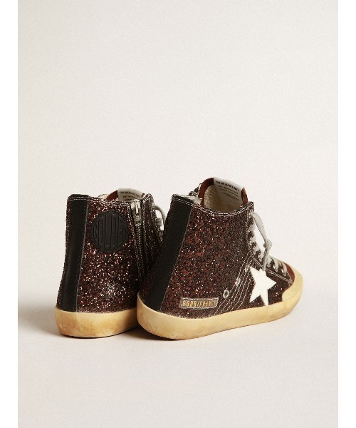 GOLDEN GOOSE(ゴールデングース)の「Francy Penstar グリッター(ブラウン) レザースター(ホワイト)(スニーカー・レディース・ブラウン系その他・39/37/36/35/38)」の3枚目の写真