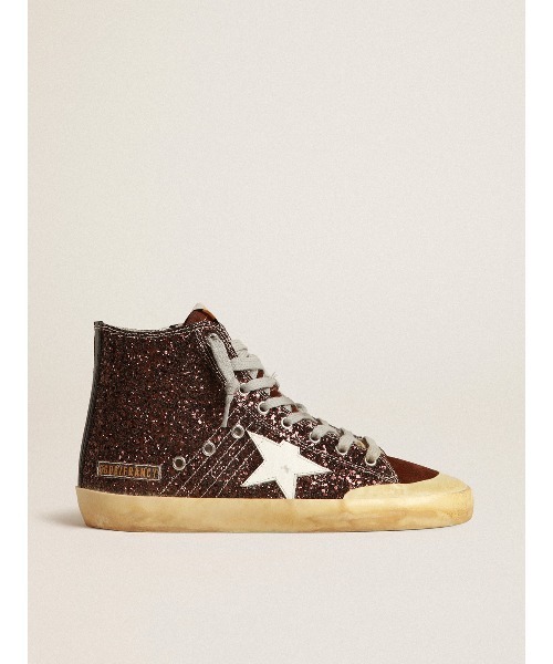 GOLDEN GOOSE(ゴールデングース)の「Francy Penstar グリッター(ブラウン) レザースター(ホワイト)(スニーカー・レディース・ブラウン系その他・39/37/36/35/38)」の4枚目の写真