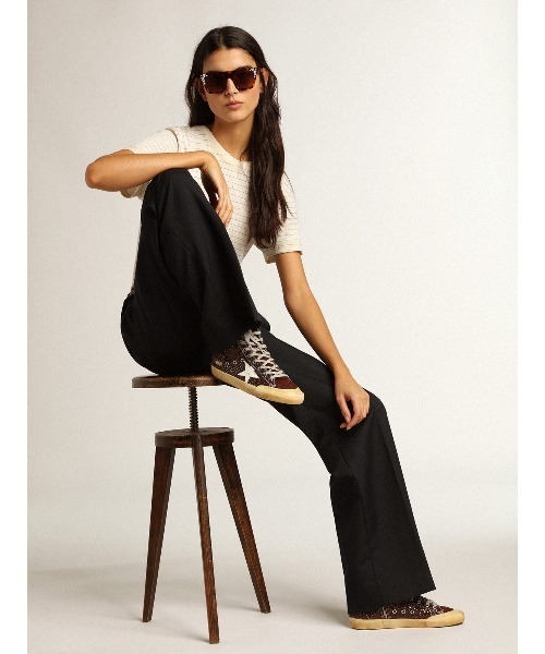 GOLDEN GOOSE(ゴールデングース)の「Francy Penstar グリッター(ブラウン) レザースター(ホワイト)(スニーカー・レディース・ブラウン系その他・39/37/36/35/38)」の5枚目の写真