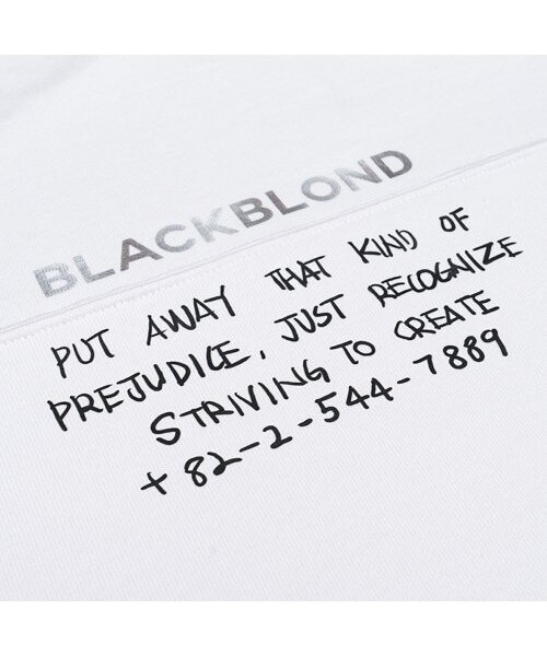 BLACK BLOND(ブラック ブロンド)の「ビビディ1982ノーシンパシースウェットシャツ(ホワイト)(スウェット・レディース・その他・LARGE/MEDIUM/X-LARGE)」の3枚目の写真