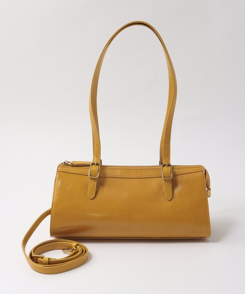 Three Four Time（ｽﾘｰﾌｫｰﾀｲﾑ）の「牛革横長ベルトショルダー（ショルダーバッグ・レディース・マスタード/ブルー・FREE）」の20枚目の写真