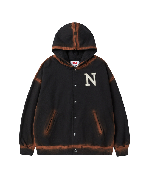 Beyond Closet（-）の「[COLLECTION LINE] アーカイブスペシャリガーメンツレザーパッチフードパーカー ブラック（パーカー・レディース・その他・MEDIUM）」の2枚目の写真