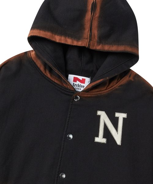 Beyond Closet（-）の「[COLLECTION LINE] アーカイブスペシャリガーメンツレザーパッチフードパーカー ブラック（パーカー・レディース・その他・MEDIUM）」の4枚目の写真
