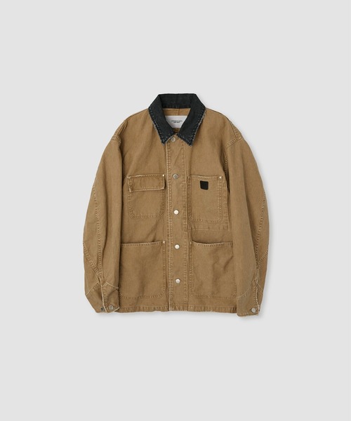 JANE SMITH / JOHN SMITH(ジェーンスミスジョンスミス)の「SULFUR DYE HEAVY DUCK CLOTH COVERALL(カバーオール・レディース・ベージュ・1)」の1枚目の写真