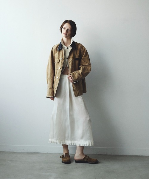 JANE SMITH / JOHN SMITH(ジェーンスミスジョンスミス)の「SULFUR DYE HEAVY DUCK CLOTH COVERALL(カバーオール・レディース・ベージュ・1)」の2枚目の写真