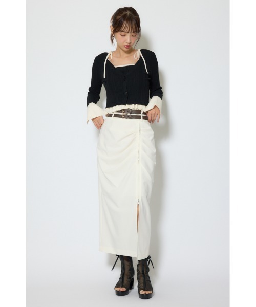 rienda(リエンダ)の「ダブルウエストデザインロングスカート 春服 夏服(スカート・レディース・ホワイト/ブラウン/ブルー系その他3・SMALL/MEDIUM)」の21枚目の写真