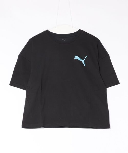 PUMA(プーマ)の「PUMA プーマ W GRAPHICS BUBBLEOVERSIZED TEE ショートスリーブ 636788 01BK(Tシャツ/カットソー・レディース・ブラック・LARGE/SMALL/MEDIUM)」の1枚目の写真