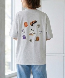 【DISNEY/ディズニー】ミッキーマウス　キャラクターワッペン半袖Tシャツ/ユニセックス