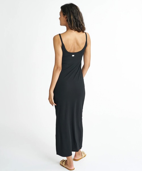BILLABONG(ビラボン)の「BILLABONG/ビラボン ワンピース カップ付き 速乾 UVカット 耐塩素 BABY FIT DRY RIB ONEPIECE BG01C350(ワンピース・レディース・レオパード/ブラック・M)」の5枚目の写真
