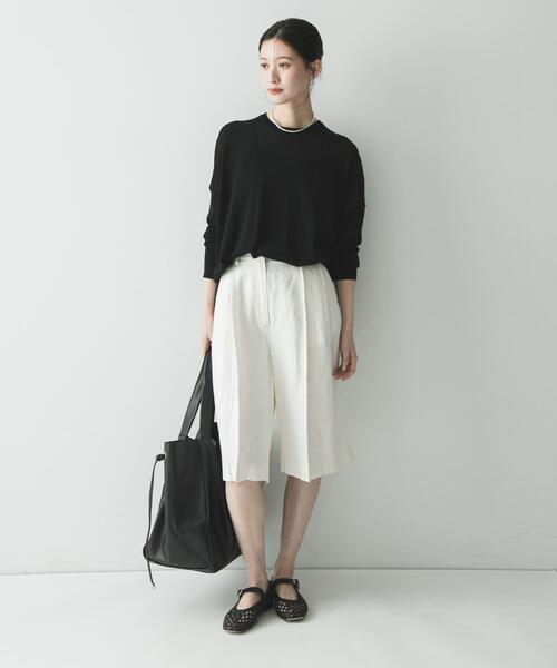 URBAN RESEARCH(アーバンリサーチ)の「ソフトレザービッグトートバッグ(トートバッグ・レディース・モカ/ブラック・-)」の5枚目の写真