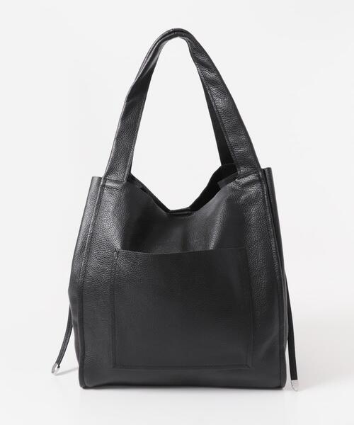 URBAN RESEARCH(アーバンリサーチ)の「ソフトレザービッグトートバッグ(トートバッグ・レディース・モカ/ブラック・-)」の6枚目の写真