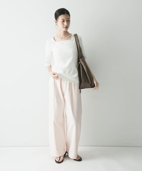 URBAN RESEARCH(アーバンリサーチ)の「ソフトレザービッグトートバッグ(トートバッグ・レディース・モカ/ブラック・-)」の16枚目の写真