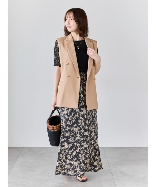 Te chichi(テチチ)の「【LIBERTY FABRICS】フレアスカート(スカート・レディース・ネイビー/ブラック・F)」の13枚目の写真