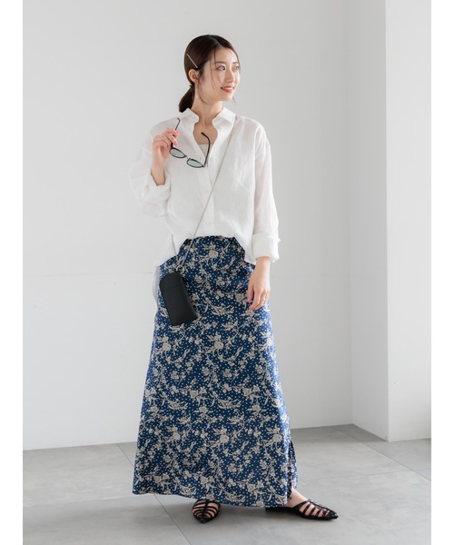 Te chichi(テチチ)の「【LIBERTY FABRICS】フレアスカート(スカート・レディース・ネイビー/ブラック・F)」の16枚目の写真