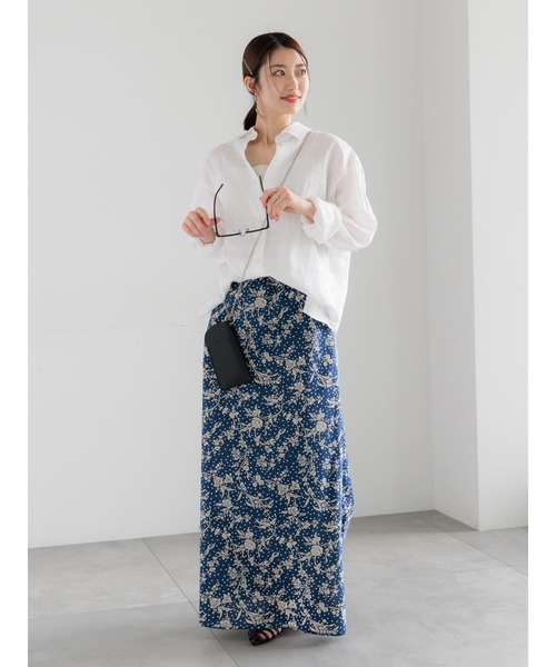 Te chichi(テチチ)の「【LIBERTY FABRICS】フレアスカート(スカート・レディース・ネイビー/ブラック・F)」の17枚目の写真
