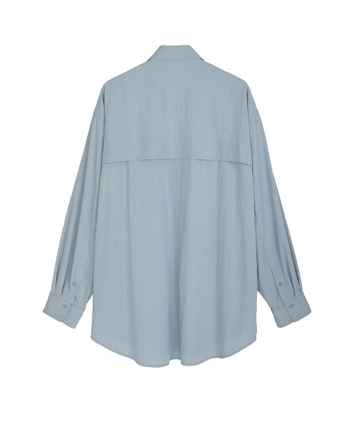 ELCHELE(エルチェレ)の「UTILITY OVER SHIRT(シャツ/ブラウス・レディース・ホワイト/ネイビー/ライトブルー・FREE)」の21枚目の写真