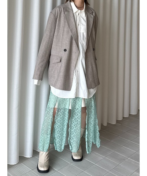 ELCHELE(エルチェレ)の「UTILITY OVER SHIRT(シャツ/ブラウス・レディース・ホワイト/ネイビー/ライトブルー・FREE)」の19枚目の写真