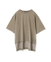 mizuiro ind サイドスリットワイドチュニックTシャツ