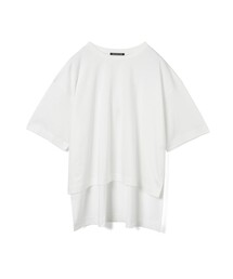 mizuiro ind サイドスリットワイドチュニックTシャツ