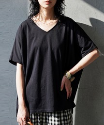 antiqua（アンティカ）の「綿100 汗ジミ防止 半袖 Tシャツ（Tシャツ/カットソー）」