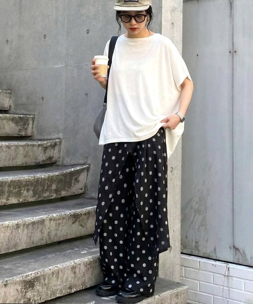 antiqua(アンティカ)の「綿100 汗ジミ防止 半袖 Tシャツ(Tシャツ/カットソー・レディース・ホワイト/グレー系その他2/ネイビー/杢グレー/ブラック/ブラウン系その他/ブラウン系その他2/ブルー系その他/グレー系その他/ホワイト系その他/ブラック系その他/グレー系その他3・ONESIZE)」の18枚目の写真