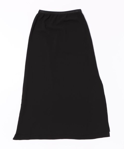 LAULEN(ローレン)の「double hem side slit long skirt /ダブルヘムサイドスリットロングスカート(スカート・レディース・アイボリー/ブラック/ピンク・FREE)」の2枚目の写真