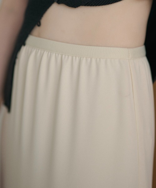 LAULEN(ローレン)の「double hem side slit long skirt /ダブルヘムサイドスリットロングスカート(スカート・レディース・アイボリー/ブラック/ピンク・FREE)」の13枚目の写真