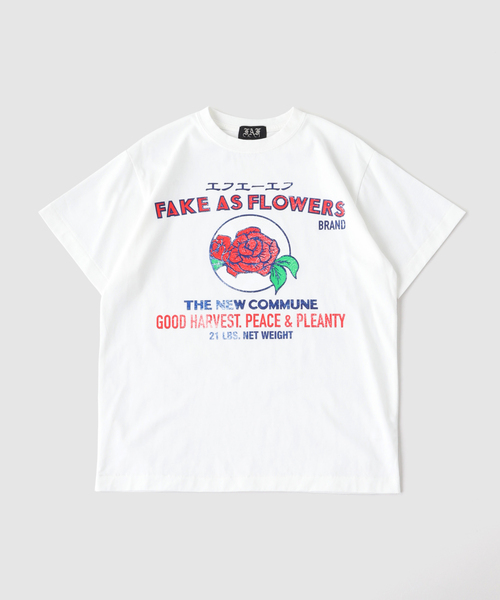 セール】FAF (FAKE AS FLOWERS) / フェイク アズ フラワーズ LABEL TEE