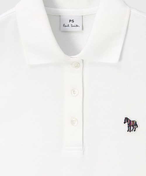 PS Paul Smith(ピーエスポールスミス)の「【オンラインショップ限定】ウィメンズ ゼブラ ワンポイント ポロシャツ / 165407 EC224V(ポロシャツ・レディース・オフホワイト/ネイビー・SMALL/MEDIUM/LARGE/2L)」の3枚目の写真