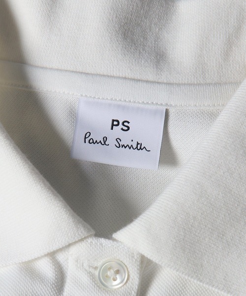 PS Paul Smith(ピーエスポールスミス)の「【オンラインショップ限定】ウィメンズ ゼブラ ワンポイント ポロシャツ / 165407 EC224V(ポロシャツ・レディース・オフホワイト/ネイビー・SMALL/MEDIUM/LARGE/2L)」の4枚目の写真