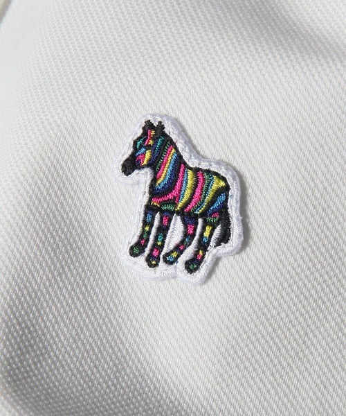 PS Paul Smith(ピーエスポールスミス)の「【オンラインショップ限定】ウィメンズ ゼブラ ワンポイント ポロシャツ / 165407 EC224V(ポロシャツ・レディース・オフホワイト/ネイビー・SMALL/MEDIUM/LARGE/2L)」の5枚目の写真