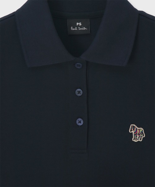 PS Paul Smith(ピーエスポールスミス)の「【オンラインショップ限定】ウィメンズ ゼブラ ワンポイント ポロシャツ / 165407 EC224V(ポロシャツ・レディース・オフホワイト/ネイビー・SMALL/MEDIUM/LARGE/2L)」の9枚目の写真
