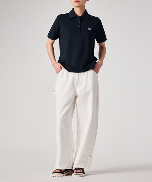 PS Paul Smith(ピーエスポールスミス)の「【オンラインショップ限定】ウィメンズ ゼブラ ワンポイント ポロシャツ / 165407 EC224V(ポロシャツ・レディース・オフホワイト/ネイビー・SMALL/MEDIUM/LARGE/2L)」の12枚目の写真