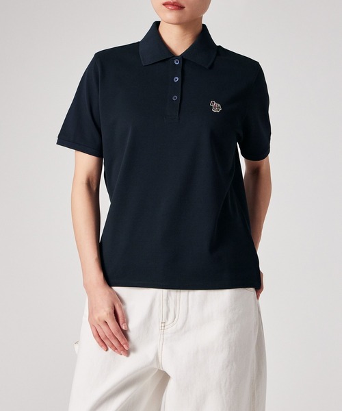 PS Paul Smith(ピーエスポールスミス)の「【オンラインショップ限定】ウィメンズ ゼブラ ワンポイント ポロシャツ / 165407 EC224V(ポロシャツ・レディース・オフホワイト/ネイビー・SMALL/MEDIUM/LARGE/2L)」の13枚目の写真