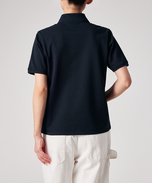 PS Paul Smith(ピーエスポールスミス)の「【オンラインショップ限定】ウィメンズ ゼブラ ワンポイント ポロシャツ / 165407 EC224V(ポロシャツ・レディース・オフホワイト/ネイビー・SMALL/MEDIUM/LARGE/2L)」の14枚目の写真
