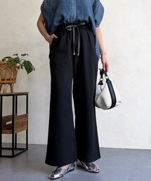 Chez toi | リネンライク配色イージーパンツ(その他パンツ)