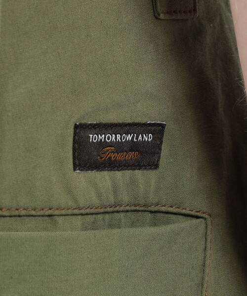 TOMORROWLAND （トゥモローランド）の「コットンリネンスラブ 1プリーツカーブパンツ（その他パンツ・メンズ・カーキ/ネイビー/オフホワイト・XS/S/M）」の12枚目の写真