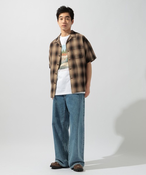 PENDLETON（ペンドルトン）の「【PENDLETON(ペンドルトン)】別注コットンレーヨンオープンカラーシャツ（シャツ/ブラウス・メンズ・ブラウン/ブラック/ベージュ・MEDIUM/LARGE）」の5枚目の写真